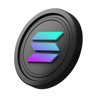 Hero banner alanının yanına yerleştirilmiş Solana SOL coin
